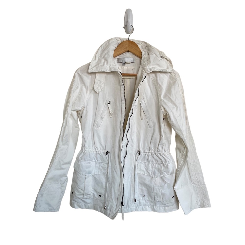 Zara Zip Up Drawstring Waist Jacket